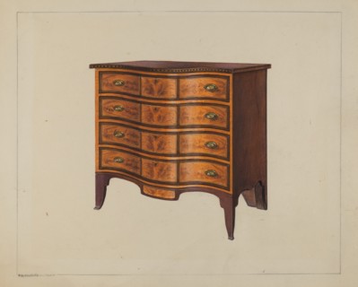 Chest of Drawers, c. 1938. Creator: M. Rosenshield-von-Paulin.