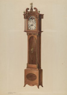 Tall Clock, c. 1938. Creators: M. Rosenshield-von-Paulin, Lawrence Philips.