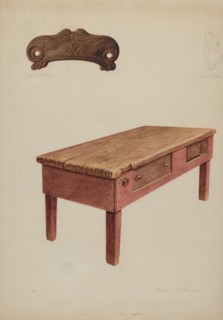 Tailor's Bench, c. 1938. Creator: Manuel G. Runyan.