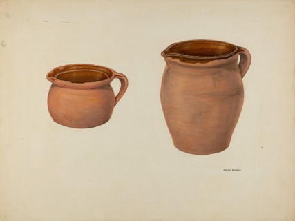 Zoar Milk Pitcher, c. 1939. Creator: Ralph Russell.