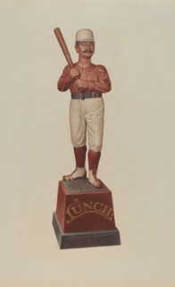 Cigar Store Figure: Ball Player, c. 1939. Creator: Albert Ryder.