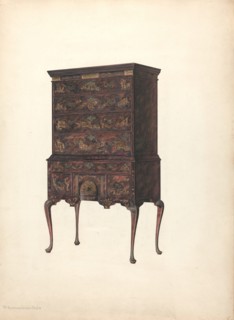 Highboy, c. 1940. Creator: M. Rosenshield-von-Paulin.
