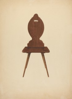 Zoar "Peasant" Chair, c. 1941. Creator: Ralph Russell.