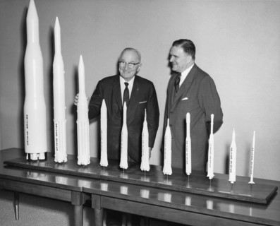 Truman Receives Rocket Models, 1961. Creator: NASA.
