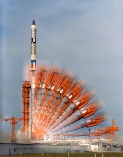 Gemini 10 launch, Cape Kennedy, Florida, USA, 1966.  Creator: NASA.