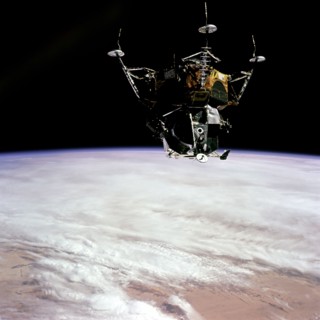 Spider in Earth Orbit, 1969. Creator: David Scott.