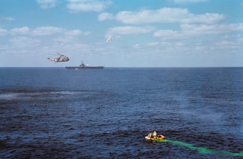 Gemini VI recovery, Atlantic Ocean, December 16, 1965. Creator: NASA.