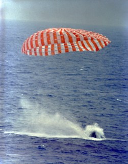 Gemini 9A splashdown, 1966. Creator: NASA.