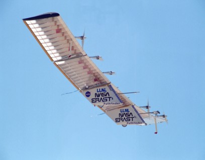 Pathfinder aircraft test flight, USA, July 27, 1995. Creator: NASA.