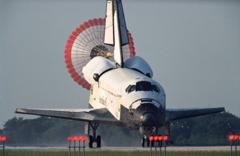 STS-50 landing, USA, July 9, 1992. Creator: NASA.