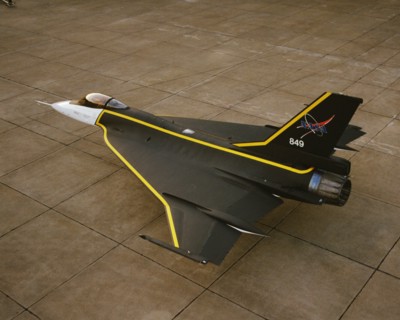 F-16XL with custom paint, USA, 1993.  Creator: NASA.