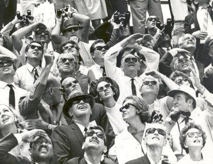 King Baudouin and Queen Fabiola of Belgium watch Apollo 10 lift off..., Florida, USA, 1969. Creator: NASA.