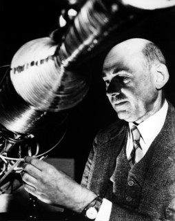 Dr Robert Goddard, American rocketry pioneer, c1930s.  Creator: Unknown.