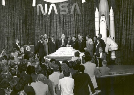 NASA Celebrates its 25th Anniversary, Washington, D.C., October 19, 1983.  Creator: NASA.