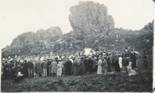 Gorsedh Kernow, St Michael's Chapel, Roche Rock, Roche, Cornwall, 1933. Creator: Unknown.