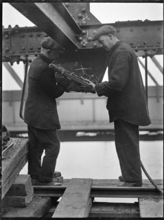 Demolition of Waterloo Bridge, Lambeth, Greater London Authority, 1936. Creator: Charles William  Prickett.