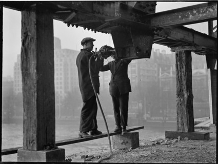 Demolition of Waterloo Bridge, Lambeth, Greater London Authority, 1936. Creator: Charles William  Prickett.