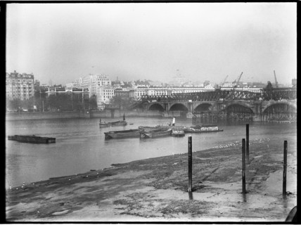Demolition of Waterloo Bridge, City of Westminster, Greater London Authority, 1936. Creator: Charles William  Prickett.