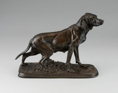 Figure of a Retriever, c. 1840/60. Creator: Pierre-Jules Mene.