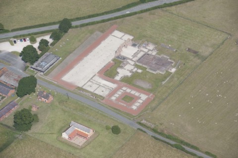 Wroxeter Roman city baths, Shropshire, 2015. Creator: Historic England.