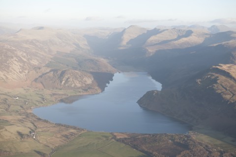 Ennerdale Water, from the west, Cumbria, 2015. Creator: Historic England.