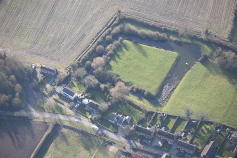 Water filled moat, Coddington, Nottinghamshire, 2015. Creator: Historic England.