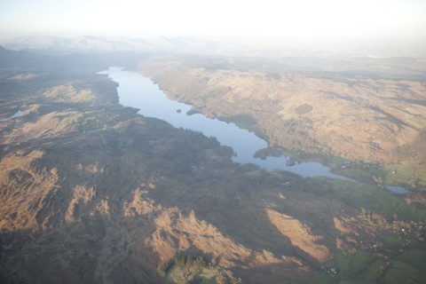 Coniston Water, from the south-west, Cumbria, 2015. Creator: Historic England.