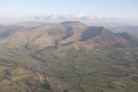 Skiddaw from the north-west, Cumbria, 2015. Creator: Historic England.