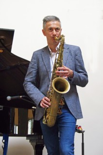 Dave O’Higgins, Darius Brubeck Quartet, NJA Fundraiser, Loughton Methodist Church, Essex, Sep 2021. Creator: Brian O'Connor.