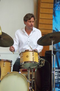 Wesley Gibbens, Darius Brubeck Quartet, NJA Fundraiser, Loughton Methodist Church, Essex, Sep 2021. Creator: Brian O'Connor.