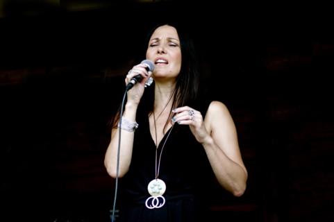 Jo Harrop, Jo Harrop Quartet, Listening Room Jazz, Three Horseshoes, Knockholt, Kent, July 2021. Creator: Brian O'Connor.