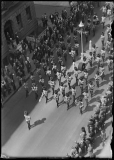 Funeral procession of a serviceman awarded the Victoria Cross, London, early 1930s. Creator: Charles William  Prickett.