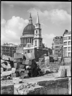 St Paul's Cathedral, St Paul's Churchyard, City of London, City of London, GLA, 1941-1945. Creator: Charles William  Prickett.