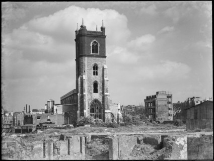 St Giles' Cripplegate, Fore Street, City and County of the City of London, GLA, 1941-1945. Creator: Charles William  Prickett.