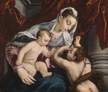 Virgin and Child with the Young Saint John the Baptist, 1560/65. Creator: Jacopo Bassano il vecchio.