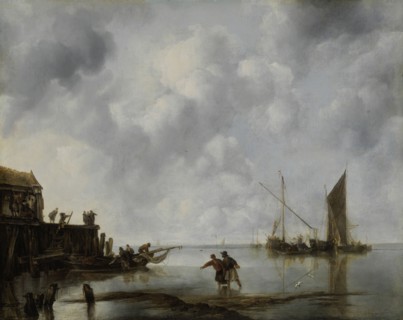 Fishing Boats in a Calm, 1651. Creator: Jan van de Cappelle.