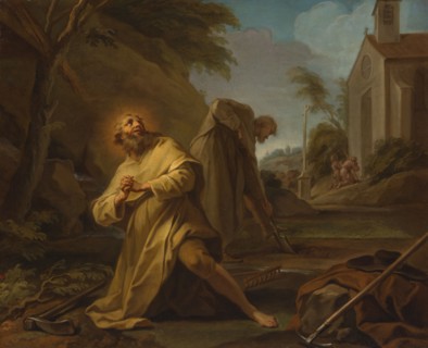 Saint Hymer in Solitude, c. 1735. Creator: Unknown.