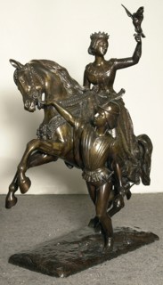 Mary of Burgundy, modeled before 1844 (early cast c. 1850). Creator: Jean-Auguste Barre.
