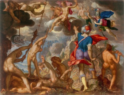 The Battle between the Gods and the Giants, c. 1608. Creator: Joachim Anthonisz Wtewael.