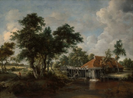 The Watermill with the Great Red Roof, 1662/65. Creator: Meindert Hobbema.