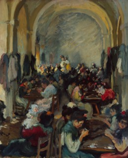 Cigar Making in Seville, 1899. Creator: Ricardo Canals y Llambí.