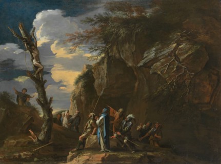 Polycrates' Crucifixion, c. 1664. Creator: Salvator Rosa.