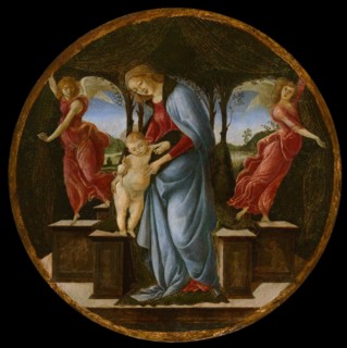 Virgin and Child with Two Angels, 1485/95. Creator: Sandro Botticelli.