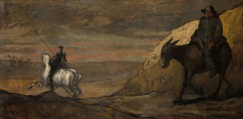 Don Quixote and the Windmills, c. 1850. Creator: Unknown.