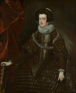 Isabella of Bourbon, Wife of Philip IV of Spain, c. 1632. Creator: Workshop of Diego Velázquez.