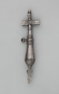 Priming Flask with Spanner and Screwdriver, Central Europe, 17th century. Creator: Unknown.
