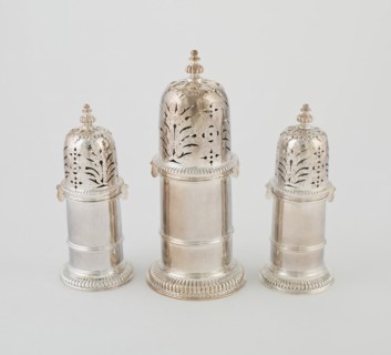 Three Casters, London, 1701/02. Creator: Alice Sheene.