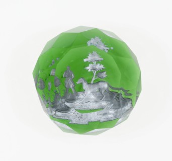 Paperweight, Lunéville, c. 1846-55. Creator: Baccarat Glasshouse.