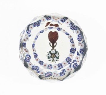 Paperweight, Lunéville, c. 1848-60. Creator: Baccarat Glasshouse.