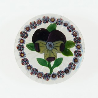 Paperweight, Lunéville, c. 1848-55. Creator: Baccarat Glasshouse.